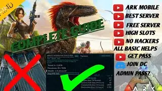 New Ark Mobile Server|| Redmi Note 8||Tutorial/Inforamation😍🔥||ROAD TO 1K||ARK MOBILE|| @arkmobile