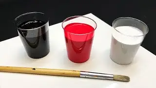 Acrylic Pouring with a Brush - Amazing Results! | JFA
