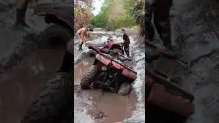 Stuck in a Rut with @Tristn Scott! No Help from the Peanut Gallery. #mudding #kawasaki #subscribe
