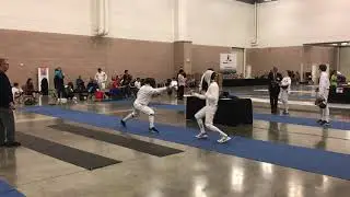Fencing Tournament - Men's Epee - Hyun Joon Song - Game 1 (North Texas Roundup SYC and Cadets, 2019)