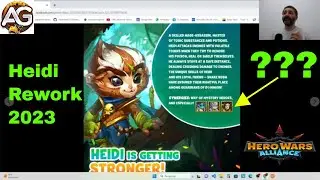 Habilidades Reveladas  Heidi Rework 2023 Primeiras impress&otilde;es Hero Wars Alliance