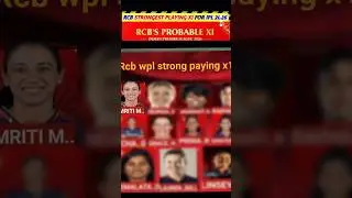 RCB wpl strong playing 11#shortvideo #trending #viralvideo #video #short#rcb #ipl