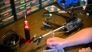 Ремонт и модификация хвостового двигателя Cobra Syma Estes S031G