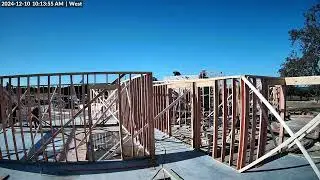 Home Build 12-10 Prepping Roof of Storm Shelter, Framing