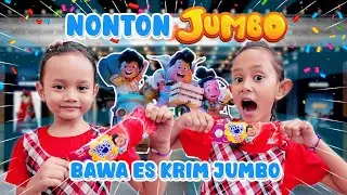 QAIREEN DAN KIRANA DAPAT SURPRISE NONTON FILM JUMBO SAMBIL MAKAN ES KRIM KARAKTER DON 😍