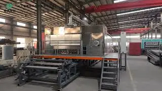 Egg tray machine with stainless steel body