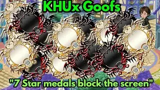 KHUx Goofs: 7 star medals can block your screen