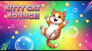 KITTY CAT BOUNCE! | Fun Jumping Kitty Song for Kids | Happy Tales & Tunes