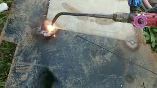 oxyacetelyn welding #welding #iron #thin iron plate welding #ironplate