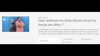 &Eacute;mission Kwe, Bonjour, Eric Pouliot-Thisdale, Les Solstices chez les autochtones 18 d&eacute;cembre 2021