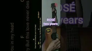 ROS&Eacute; - two years Guitar Chords cover #shorts