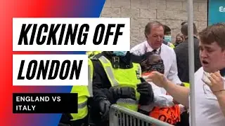 Police and stewards cant stop England fans without tickets getting into Wembley at euro2020 final