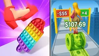 ASMR Tippy Toe vs Money Roller | Max Levels Completed!