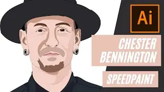 Let's paint Chester Bennington - Digital art Speed paint (NO STYLUS!) #Digital art