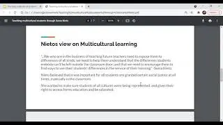 mini lesson rand Jensen- multicultural education (Sonia Nieto)