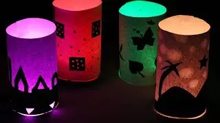 DIY ! Night Lamp | How to Make a Beautiful Silhouette Night Lamp at Home | Home Crafts
