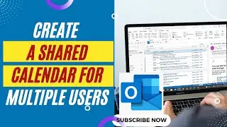 How to Create a Shared Calendar in Outlook 365 | How to Create a Shared Calendar For Multiple Users