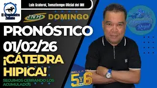 Pronóstico La Rinconada Caracas para el DOMINGO 01 de Febrero del 2026 | Exclusiva | #hipismo #5y6 
