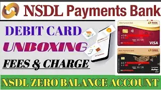 NSDL Payment Bank Debit Card Unboxing | nsdl bank debit card unboxing 2020 | hindi point