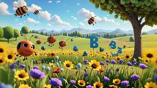 Seven Little Bees Spell B U Z Z | Spelling Song for Kids | Preschool Learning and Baby Rhymes