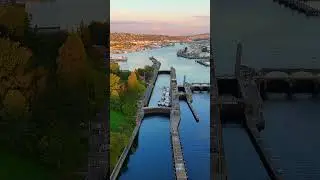 Luxury Yachts Navigating Seattle's Ballard Locks | From Lake Union to Puget Sound