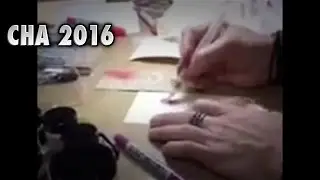 CHA2016 periscope - Tim Holtz Distress Crayons in Ranger booth