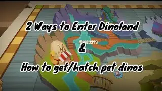 Two ways to enter Dinoland (Mesoterra) + How to get pet dinos - Animal Jam