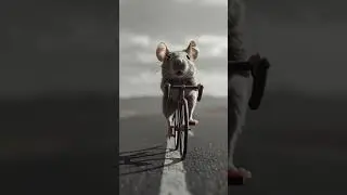 mouse cycling 😂 #shorts