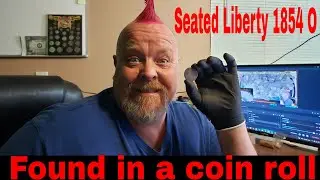 Seated Liberty Half Dollar 1854 O found in the live stream #short