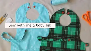 How To Sew Baby Dribble Bib | Easy Baby Bib Sewing Tutorial | Beginners Baby Bib Sewing Tutorial