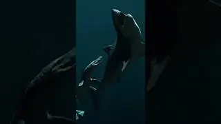 🦈🦈🦈  Batalla prehist&oacute;rica #wildlife #animals #viral #oceanlife #prehistoric
