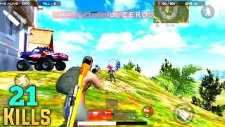 Free Survival Fire Battleground New Update 21 Kills Gameplay