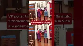 VP polls: Finance Minister Nirmala Sitharaman casts her vote in Vice President election