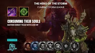 Heroes of The Storm (2024) Journey to Grand Master (Guldan HoTS) Baiting Enemy Team With Low Hp