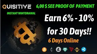 Quisitive Finance - SCAM | See Proof Of Payment $6 USDT | Earn 6% - 10% For 30 Days | Review