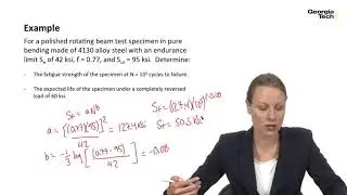 Module 31: Approximating the SN Curve - Machine Design Part I