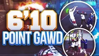MY 6'10 PURE POINT GAWD IS SH00TING LIKE A PURE SHARP!! THIS IS UNREAL NBA 2K18 MYPARK!!