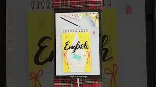 English Golden Stage Aesthetic Notebook Cover ✨🎭💛 #EnglishNotes #GoldenTone #digitalnotebook