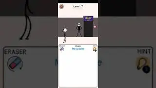 Draw Puzzle Level 7 muatache Walkthrough Solution Gameplay
