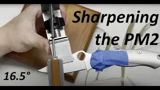 Sharpening Spyderco PM2 S45VN with the KME System