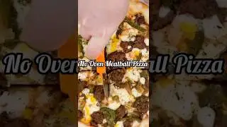 5-Minute Meatball Pizza | No Oven