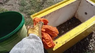 Dezinfekce úlů od oddělků včel, přesuny a spojování oddělků včel.