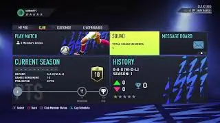 Fifa 22 Pro clubs Live on PS4 ( PSN:cNaffy)