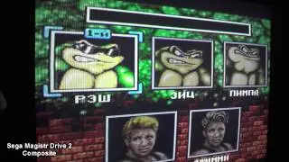 Сравнение композита и RGB на Sega Multi-Mega и Magistr Drive 2