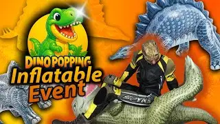Pop inflatable - Triple Dino Destruction &ndash; Intex Inflatable POP Trailer! 😱