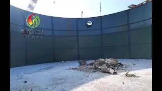 food waste project with 2000m3 enamel assemble tank