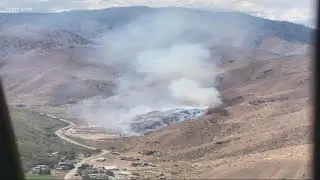 Gun Range Fire burning about 100 acres near Wenatchee