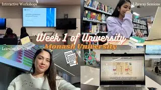Week 1 at Monash University📚💻🎒| Interactive Workshops | Library Sessions👩🏼‍💻| Semester 2 | Australia