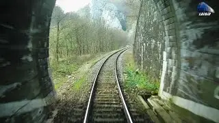 Spring Train RearView in Apuseni Mountains Vadu Crisului-Suncuius-Bratca - 18 March 2016