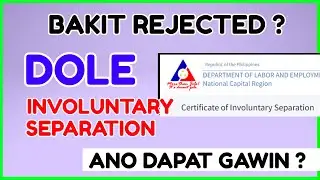 DOLE Certificate of Involuntary Separation | SSS Unemployment Benefit Approved